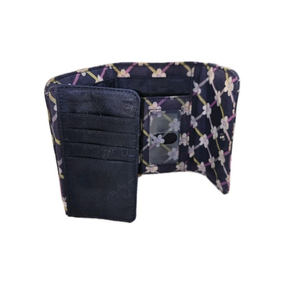 Vera Bradley Euro Wallet Floral Nightingale 10874-118 Coin Trifold - Picture 8 of 9